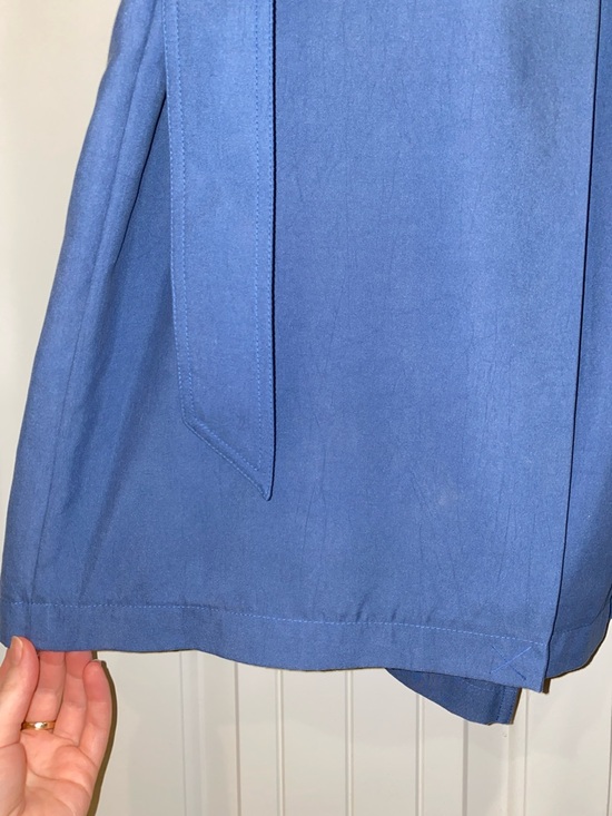 London Fog Light Blue Trench Coat - Picture 8 of 12